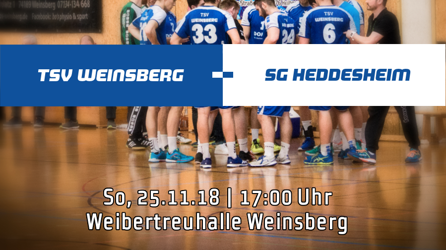 M – BWOL: TSV Weinsberg – SG Heddesheim – TSV 1866 Weinsberg: Handball