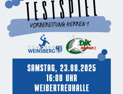 Weiteres Testspiel in der Weibertreuhalle