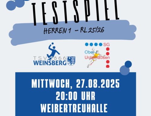 Letztes Testspiel in der Weibertreuhalle