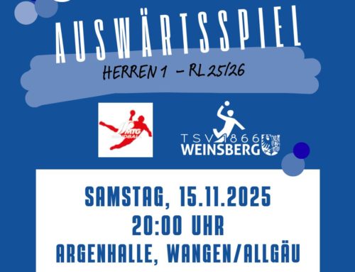 Vorbericht: TSV Weinsberg reist zur MTG Wangen – das weiteste Auswärtsspiel der Saison steht an