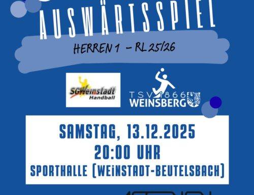 Vorbericht: TSV Weinsberg reist selbstbewusst zur SG Weinstadt