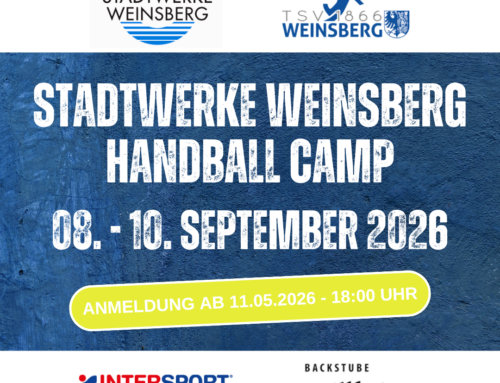 🤾‍♂️ SAVE THE DATE: STADTWERKE WEINSBERG HANDBALL CAMP 2026! 📅